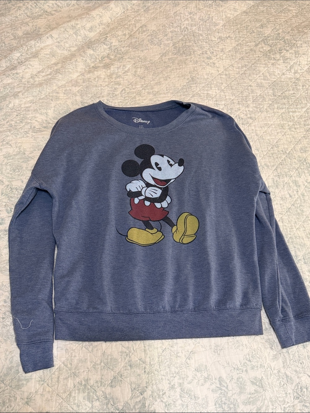 Disney Navy Blue Mickey Mouse Pullover Sweatshirt